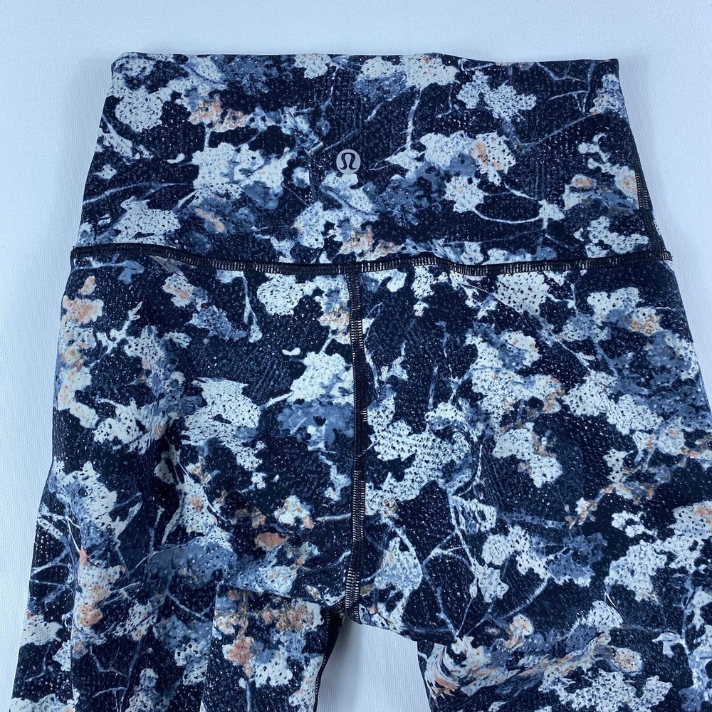 Lululemon Leggings Women's 4 Wunder Under High Rise Spring Bloom LW5AOZ Ladies